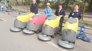 成都手推式洗地機助力捷普工廠地面清潔